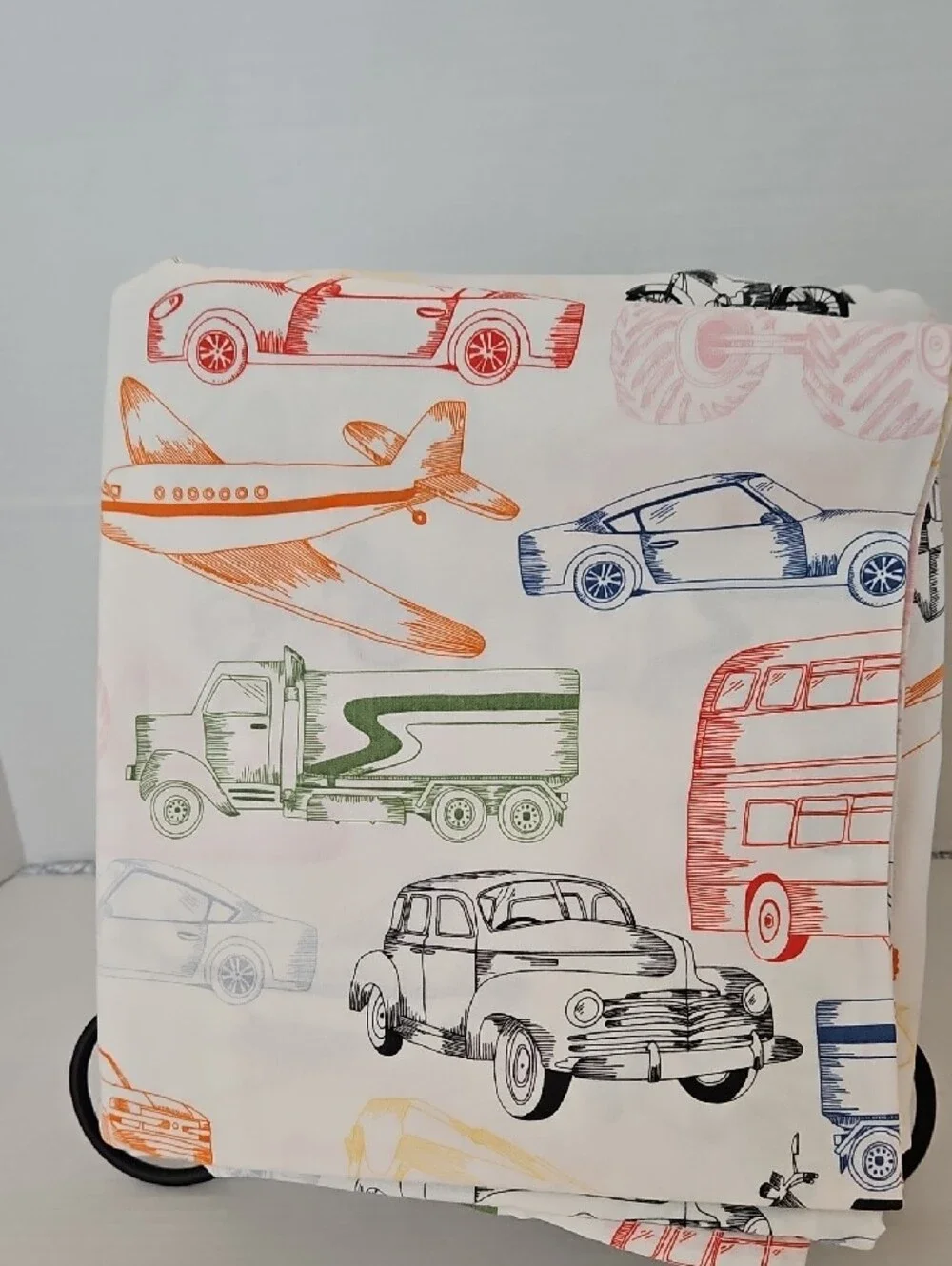 IKEA Multicolor Transportation Vehicle Print Cotton Twin Duvet Cover